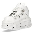 thumbnail image 4 of New Rock Boots M-TANK106-C1 Unisex White 100% Leather Goth Platform Punk 36, 4 of 6