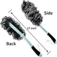 thumbnail image 4 of Jxicleang Back Scrubber For Shower, Back loofah with non-slip long handle, Exfoliating Back Scrub for men women, Back Cleaner Washer Bath Sponge for Elderly (1 Pack Black), 4 of 5