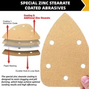 48x Mouse Detail Sander Sanding Paper Pads 60 80 120 220 320 400 Grit Sandpaper