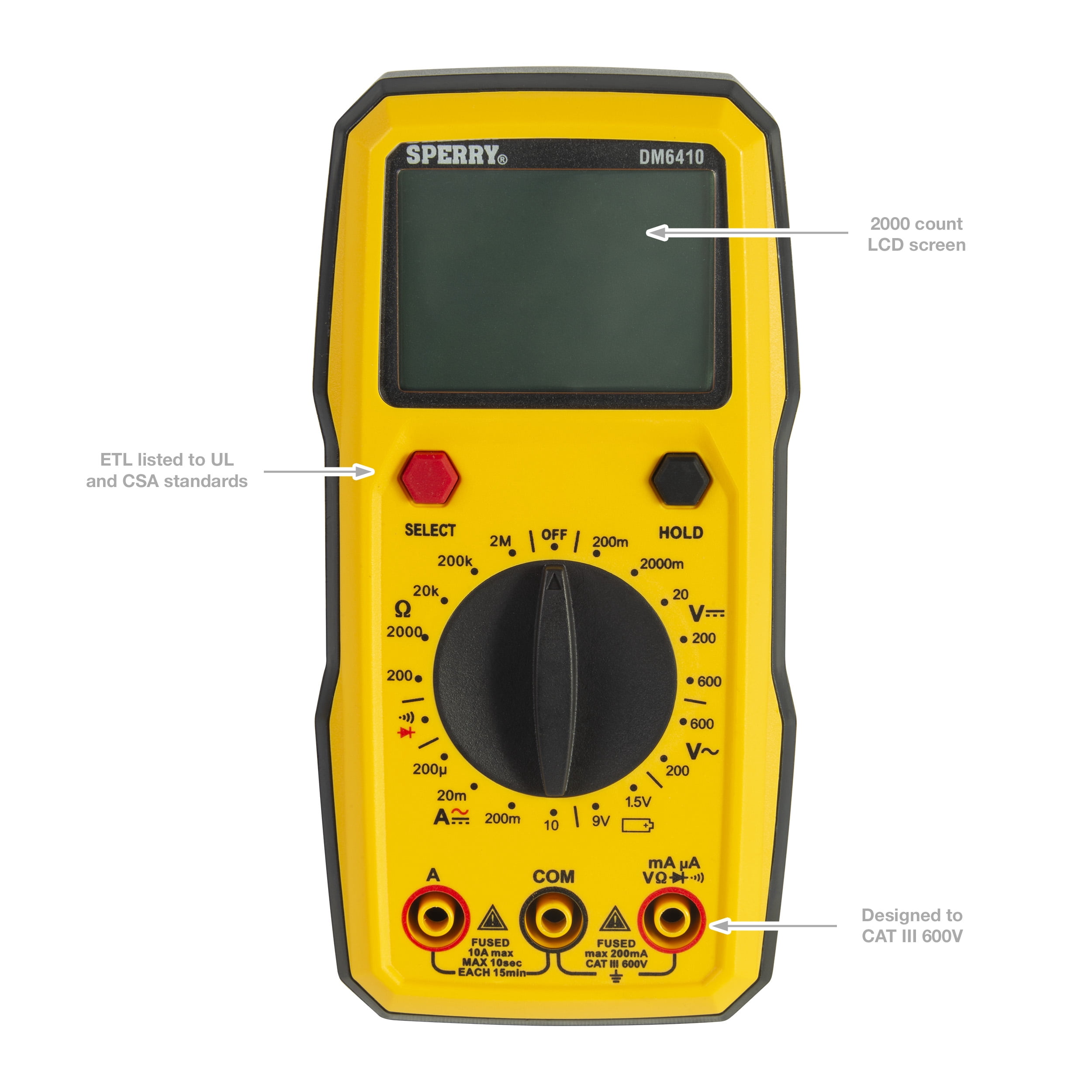 8 Function Manual Ranging Digital Multimeter