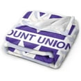 thumbnail image 2 of Mount Union Purple Fleece Blanket, Very Soft Microfiber Flannel Blanket for Couch Warm and Cozy for All Seasons, 2 of 6