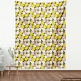 thumbnail image 3 of Lemon Fabric by the Yard Upholstery, Citrus Fruit Simplistic Composition Winter Season Harvest Pattern, Decorative Fabric for DIY and Home Accents, 1 Yard, Yellow Pale Pink by Ambesonne, 3 of 4