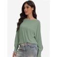 thumbnail image 4 of Womens Tops Long Ruffle Sleeve Shirts for Women Casual Loose Blouses Fashion, 4 of 6