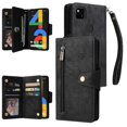 thumbnail image 1 of Compatible With Google Pixel 4a 4g Case Pu Leather Magnetic Flip Zipper Card Holder Wallet Cover, 1 of 5