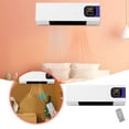 Pedestal Fan with Metal Fan Room Remote Heat Fan Quiet Indoor Ac Unit