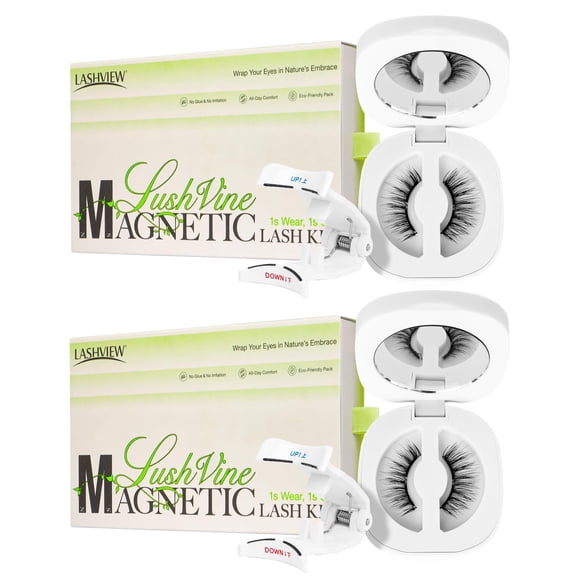 Pestañas magnéticas LASHVIEW Natural Look, 2 paquetes (L01)