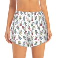 thumbnail image 4 of Lsque Milk Tea Printed Women's Running Shorts with Liner Pockets,Elastic Quick Dry Workout Athletic Gym Yoga Shorts,Womens High Waist Shorts-X-Large, 4 of 9