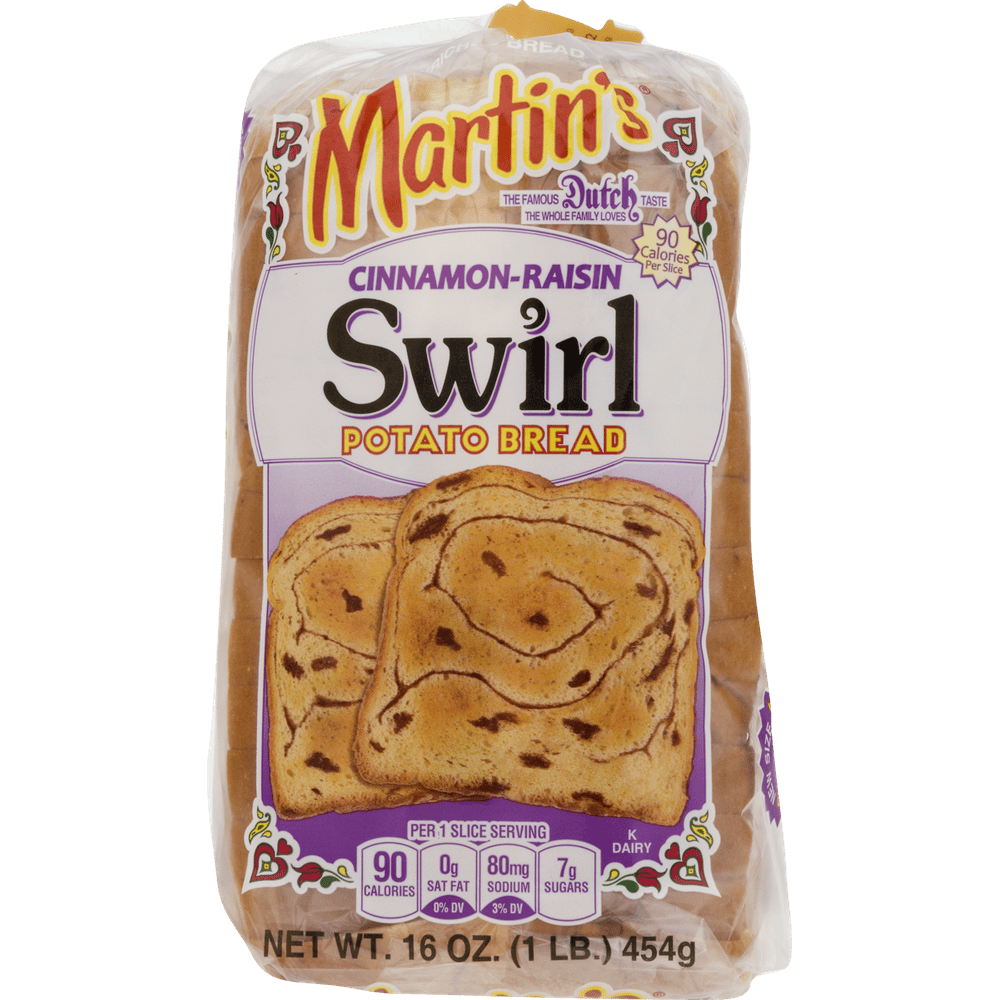 Martin's Cinnamon Raisin Swirl Potato Bread (4 Bags)
