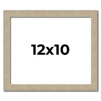 12x10 Frame Grey Solid Wood Picture Frame Width 1 Inches | Interior Frame Depth 0.5 Inches |
