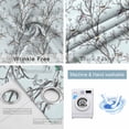 thumbnail image 2 of Natural Trees Branches Blackout Curtains for Bedroom, Colored Birds Vintage Rustic Blue Thermal Insulated Kitchen Drapes with Grommets, Light Blocking Window Treatment, 2 Panels 52" x 90", 2 of 7