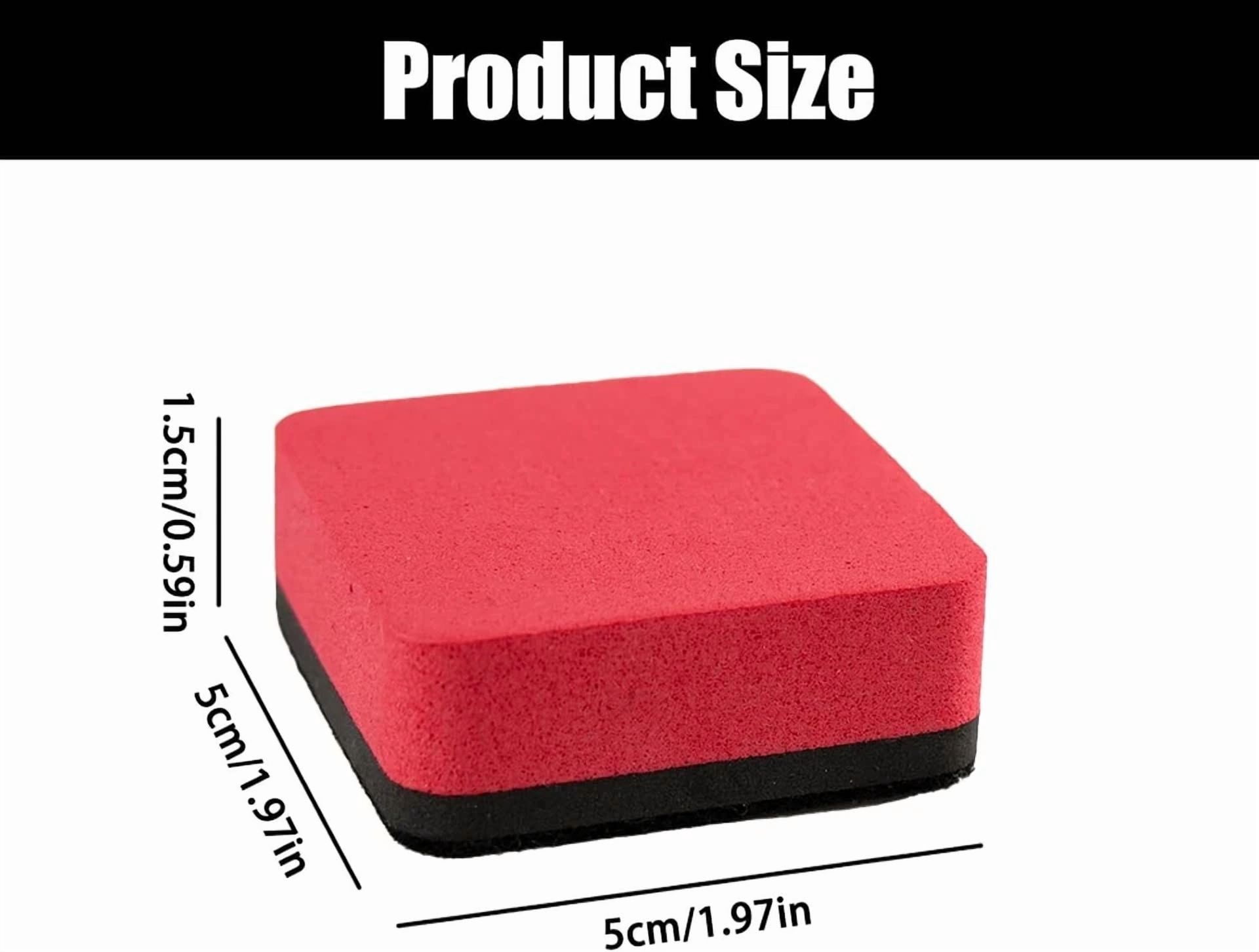 12 Pack Magnetic Dry Erase Erasers 6 Colors Plastic 1.97X1.97 Inch