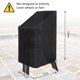 thumbnail image 2 of Funda para muebles de jardín de tela Oxford impermeable con bolsa con hebilla de encaje Funda para sillón de jardín Funda para silla de exterior 210D 75*75*120cm Negro, 2 of 5