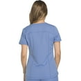 thumbnail image 5 of Dickies Dynamix Scrubs Top for Women V-Neck DK730, S, Ciel Blue, 5 of 8
