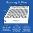 thumbnail image 3 of 16x25x5 (4 3/8) Honeywell Replacement Air Filters MERV 10 Plus Carbon 2 Pack, 3 of 7