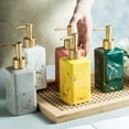 thumbnail image 6 of Soap Dispenser Decorative Manual Pump Reusable Liquid Soap Lotion Dispenser, 6 of 9