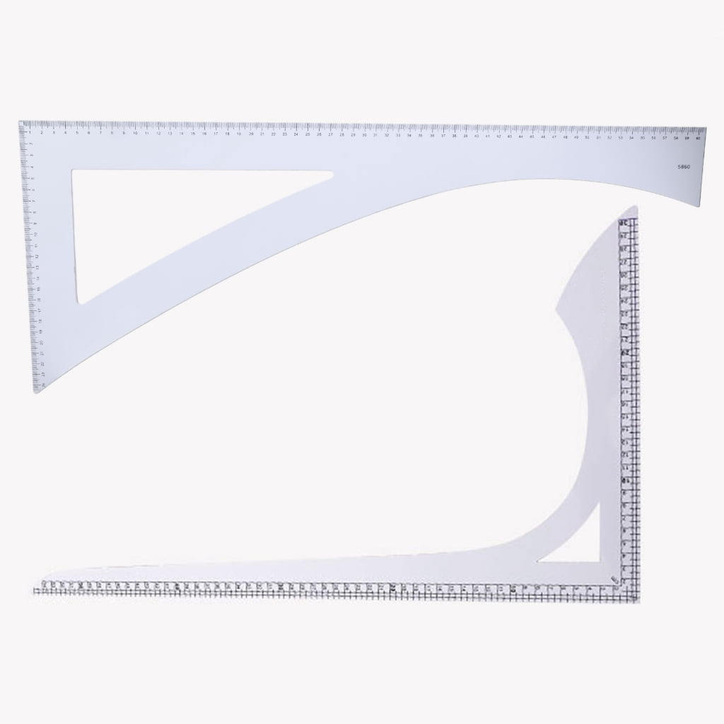 L Shape Curved Ruler L Shaped Quilting Ruler Right Angles Sewing Ruler for Craft