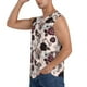thumbnail image 3 of Fotbe Retro Red Black Roses Men's Camiseta sin Mangas Estampada para Hombres, Playera Casual para Gimnasio, Entrenamiento, Playa-Small, 3 of 7