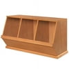 3 Bin Walnut Cubby Unit