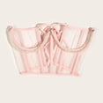 thumbnail image 6 of SRZYMJ Underbust Corset Belts for Women Lace Up Tie Back Bustier Sheer Mesh Cincher Waist Belt, 6 of 6