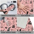thumbnail image 2 of 1pc Witchcraft Elements Absorbent Non-Slip Bathroom Thickened Flannel Rug Decor,Soft,Quick Drying,Suitable For Indoor/outdoor Use,Bathrooms,Bedrooms,Kitchens,Terrace,Laundry Rooms,16"x24", 2 of 9