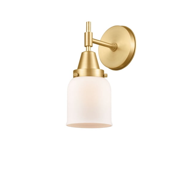 447-1W-SG-G51-Innovations Lighting-Caden - 1 Light Wall Sconce-11 Inches Tall and 5 Inches Wide-Satin Gold Finish-Matte White Glass Color