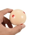 thumbnail image 4 of Uxcell 2 1/4" Pro Cup Billiard Cue Ball Pool Ball with 6 Dots for Training Beige 2 Pack, 4 of 5