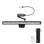 Home Storage Bar 26cm Computer Screen Monitor Light Bar E-Reading Lamp with Bi-Color Temperature 2800K-6500K 10 Levels of Adjustable Brightness for Laptop Desktop Office Home