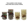 thumbnail image 4 of 6" Bark Pillar Candle, 4 of 4