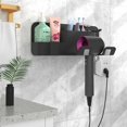 thumbnail image 1 of Soporte para secador de pelo montado en la pared, soporte para secador de pelo autoadhesivo de acero inoxidable, organizador de estante de almacenamiento para secador de pelo para baño, 1 of 5