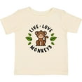 thumbnail image 3 of Inktastic Live Love Monkeys Boys or Girls Baby T-Shirt, 3 of 5