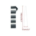 thumbnail image 2 of INSPIRE CHIC Father's Day Men's Stripe Ties Flat Skinny Stripe Knit Neckties for Business Casual Black Grey White One Size, 2 of 4