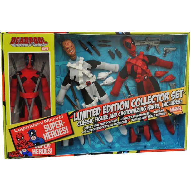 Diamond Select Toys Marvel Deadpool 8" Retro Action Figure Set