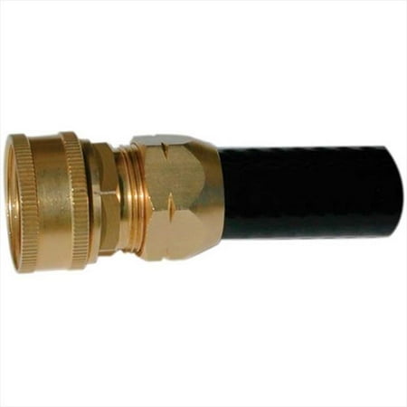 0.75 Female Garden Hose - TekSupply 103385 ValuTek Brass Hose Fitting 0.75 in