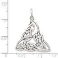 thumbnail image 2 of White Sterling Silver Charm Pendant Men'S 34 mm 28, 2 of 2