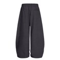thumbnail image 5 of Sewkxo Barrel Sweatpants Girls 2026 Fashion Casual Baggy Y2K Drawstring Elastic Waisted Wide Leg Lounge Comfy Pants with Pockets,Dark Gray 140, 5 of 5