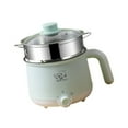 thumbnail image 2 of HLONK Electric Cooking Pot Mini Travel Cooker Multipurpose Stainless Steel 2 Gear Electric Rice Cooker Raman Cooker for Oatmeal Fry pp steamer, 2 of 8