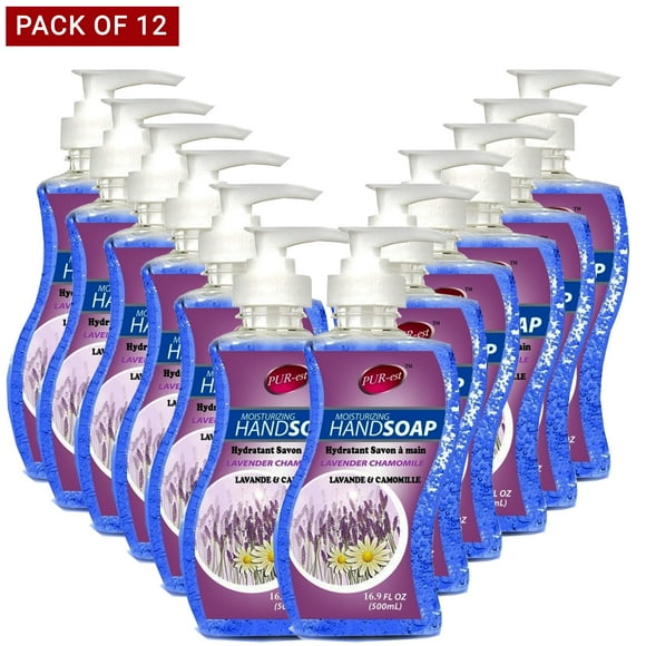 Purest Liquid Hand Soap, Lavender, 500ml - Pack of 12