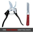 thumbnail image 2 of VANNECT Bypass Steel Pruning Shears, Professional Sharp Hedge & Garden Shears, Tree Trimmer, Garden Plant Clippers, Hand Pruners, Secateurs for Gardening, One-Hand Safety Lock, Grafting Knife Included, 2 of 7