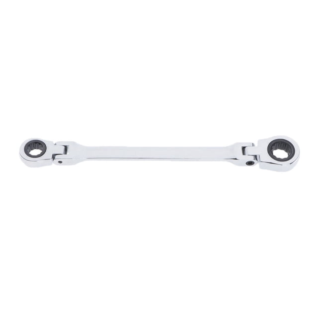 Llave de trinquete de extremo de caja doble de cabeza flexible. Métrico 14mmx15mm Sunnimix Llave de manija de trinquete