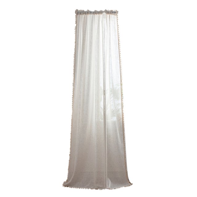 LCXmlly Storage Box Vintage Style Window Gauze Washable Decorative Thicken Window Sheer (Rod Passing Blackout)