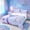 Pink Purple B, variant on meiyoeat Mermaid Scale Letter L Twin Sheets for Kids Girls, Marine Starfish Bedding, Purple Blue, 3-Piece, 1 Flat Sheet, 1 Fitted Sheet and 1 Pillowcase