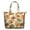 White Green Stem, variant on Yellow White Checker Sunflower Pattern Travel Tote Bags for Women Carry On,Large Weekender Bags for Women Travel,Multi Functional Duffle Bag for Work,Shopping,Sports