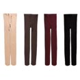 thumbnail image 4 of 8 Couleurs Bas Opaques pour Femmes de Printemps et d'Automne avec Pieds Collants, 4 of 5