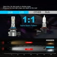 thumbnail image 2 of 2pcs, Led Car Headlight, 9012 LED Headlight Bulbs,60W 12000 Lumens 450% Brighter High Low Beam Conversion Kit, Cool White Light Wireless HIR2 Headlight Bulbs, 2 of 4
