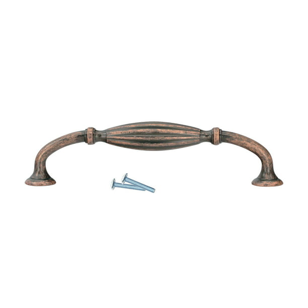 Rok Hardware Carved Melon Style 5 1 32, Copper Cabinet Pulls 5 Inch