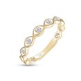 thumbnail image 3 of AFFY 2/9 Carat (Cttw) Round Natural Diamond Beautiful Engagement Band Ring 14K Solid Yellow Gold (I-J Color, I2-I3 Clarity,0.23 Carat (cttw) Ring Size-5, 3 of 6