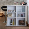 thumbnail image 2 of Bowery Hill Bar Table in White, 2 of 2