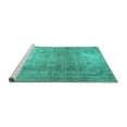 thumbnail image 2 of Ahgly Company Machine Washable Indoor Rectangle Persian Turquoise Blue Traditional Area Rugs, 4' x 6', 2 of 4