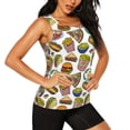 thumbnail image 2 of KLL Hot Dog With One Sausage Print Womens Tank Top Sleeveless Workout Tops Athletic Running Shirts Yoga Gym Clothes-X-Large, 2 of 7