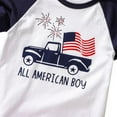 thumbnail image 3 of Kids Boys American Boy T Shirt Short Sleeve Top Tee Party Shirts for Boy Toddler 2-6T, 3 of 5